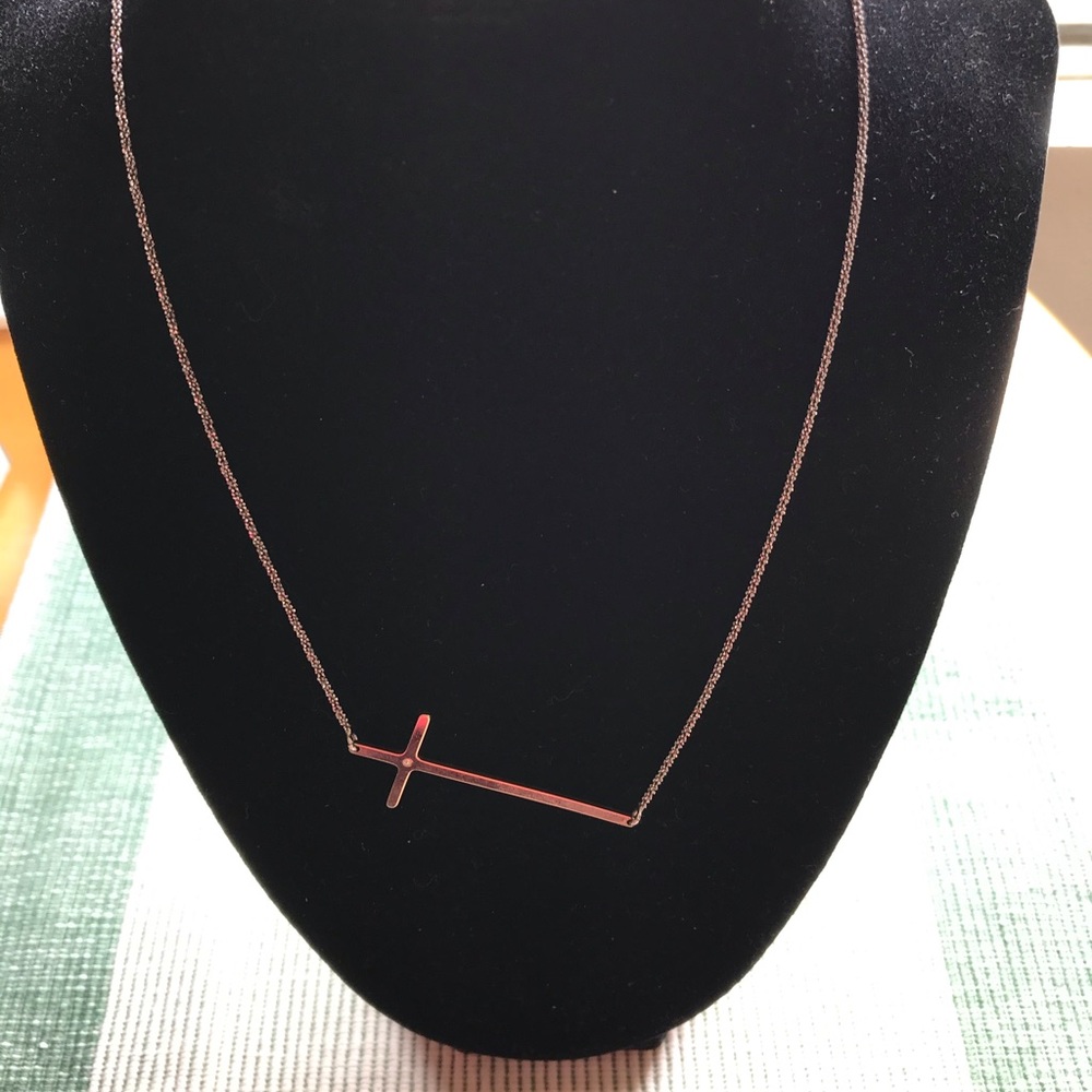 Sterling silver made in Italy 925 side cross